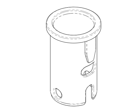 Metapal armrest plastic buffer