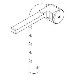 Metapal Seat Pan Adjustment Assembly - Corner 2