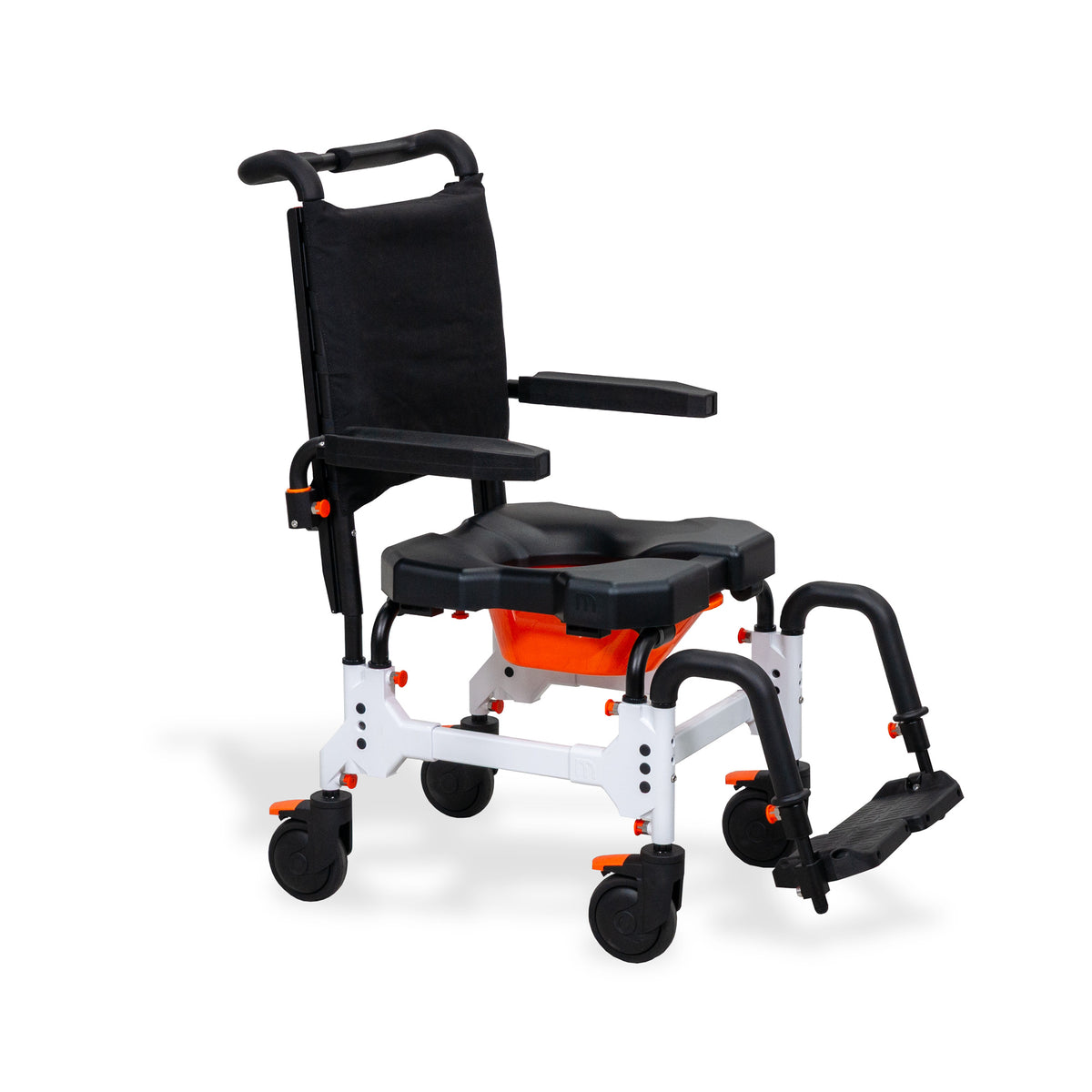 Silla de ducha e inodoro con propulsión por asistente MetaPal M1-AP