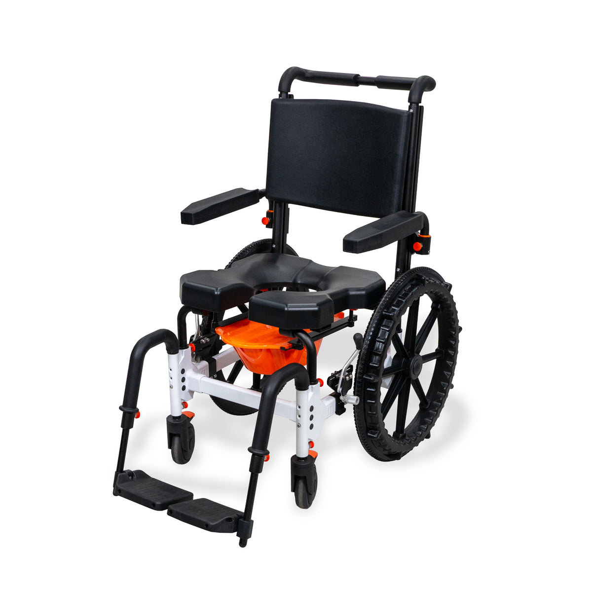 Silla de ducha e inodoro autopropulsada MetaPal M1-SP