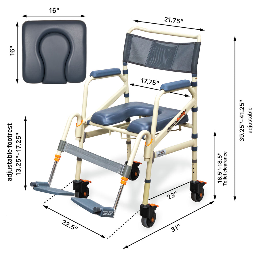 ShowerBuddy SB7e Folding Shower Chair (Open Box)