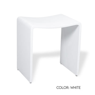 SolutionBased Refine M2 Shower Stool Design White Gloss - Open Box