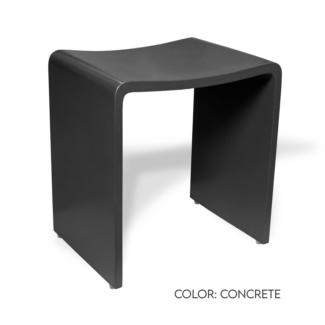 SolutionBased Refine M2 Shower Stool Concrete Matte - Open Box