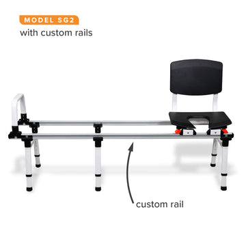 ShowerGlyde Custom Rail