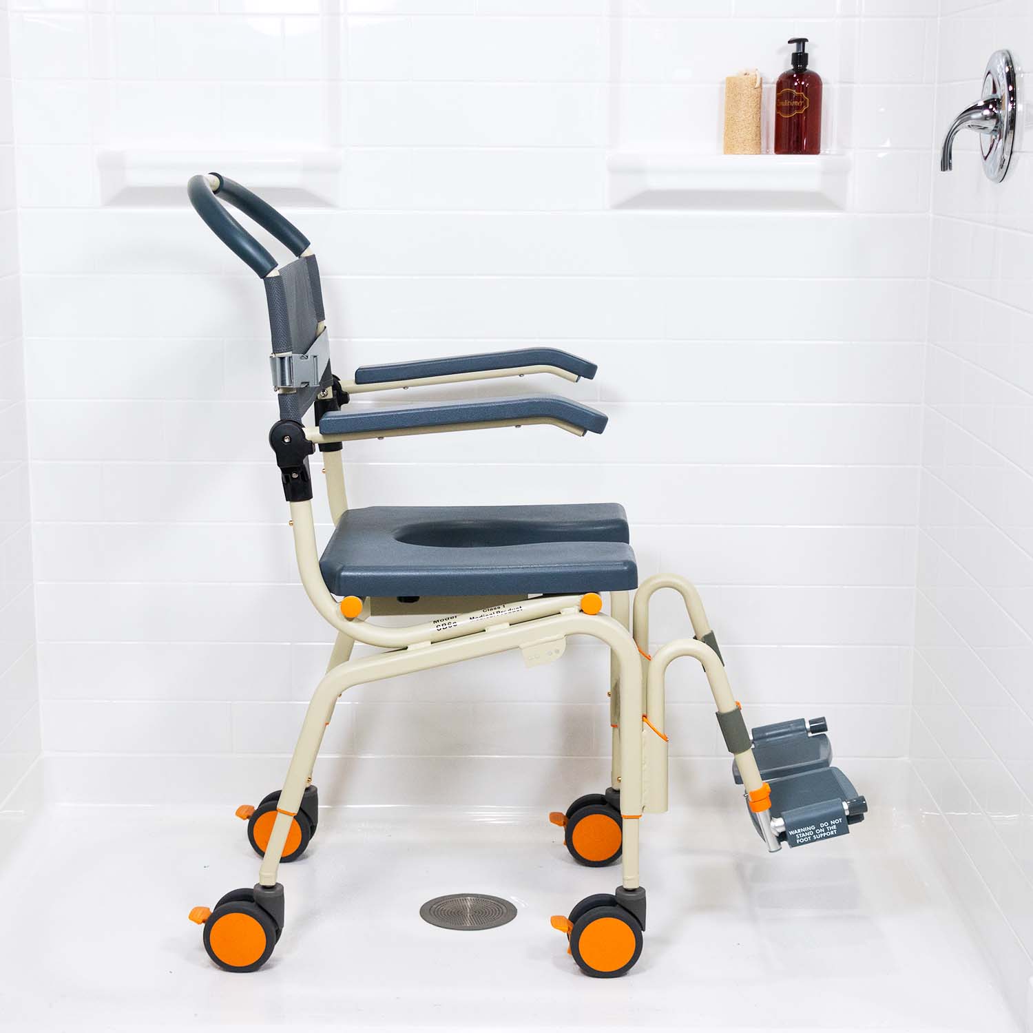 SB6c Roll-in shower chair-SolutionBased