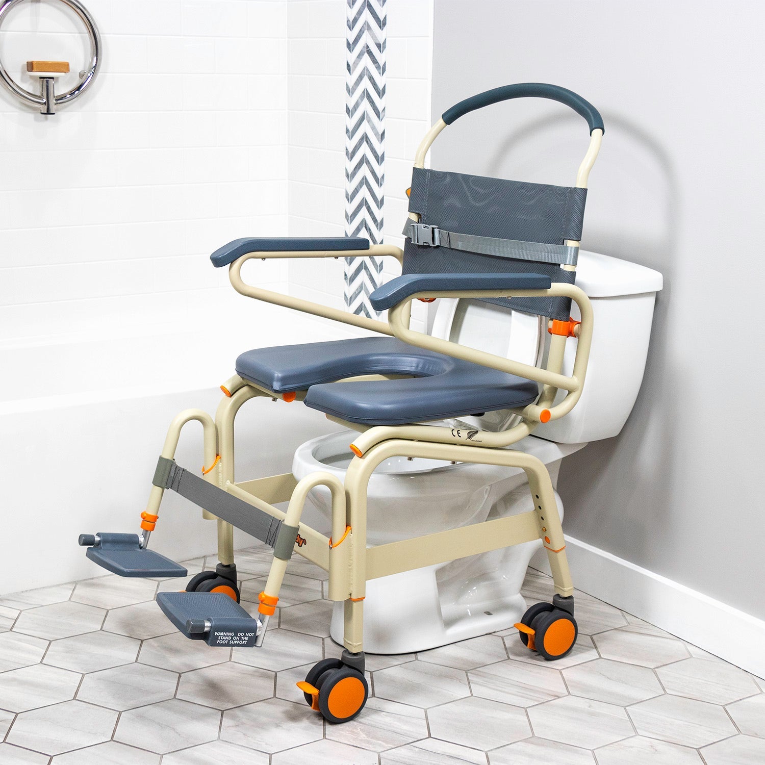 SB6C22 ShowerBuddy Bariatric Shower Chair-SolutionBased